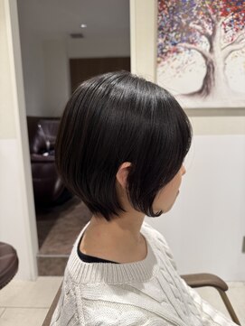 アッシュ 大泉学園店(Ash) クセの悩みも解消して丸みショートボブに【Ash大泉学園　横山】