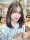 ショート ボブ インナーカラー 韓国風41224