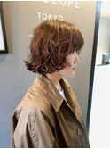 ボブウルフ　くせ毛カット　くせ毛風パーマ