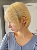 30代40代大人女性/前髪ありショートボブ/ショートヘア/髪質改善