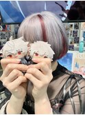 にじさんじ 葛葉 シルバー ホワイト ボルドー ダブルカラー