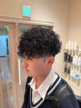 アレアル 広島並木通り店(ALEAR) プードルパーマ/波巻きプードル/メンズ/メンズマッシュ