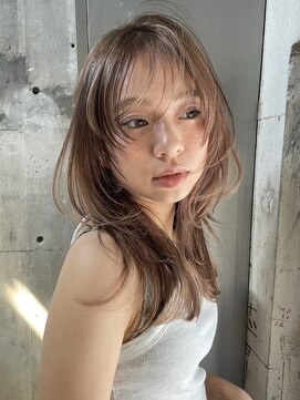 エイチ(H) xカット/イメチェン/ホワイトブロンド/外ハネボブ/美髪/