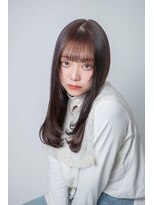 ルフュージュ バイ プロデュース 相模大野店(Refuge by Produce)&nbsp;チョコレートブラウン/レイヤーカット/ストレートロング