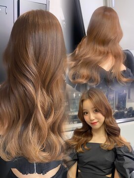 ペレ 渋谷(PELE) ホワイトグレージュ/デジタルパーマ/チェリーブラウン/渋谷