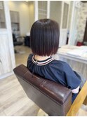 切りっぱなしボブ