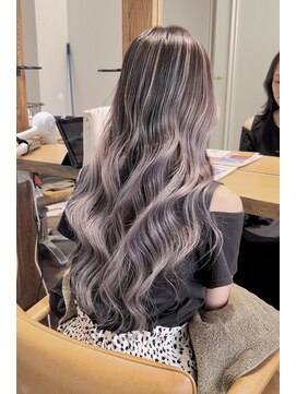 ラグーン(LAGOON) バレイヤージュグレージュハイライトダブルカラーケアブリーチ