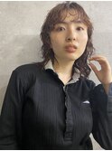 ウルフカットレイヤースタイルパーマ北千住kitasenjyu