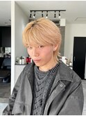 ☆ホワイトブロンド☆シースルーマッシュ☆ハイトーン☆久留米☆