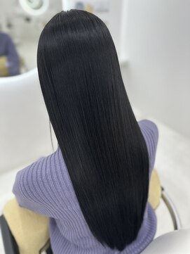 カラーハイライトハッシュカットレイヤーカットボブ髪質改善