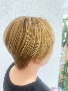 似合わせカットゴールデンシフォンショート