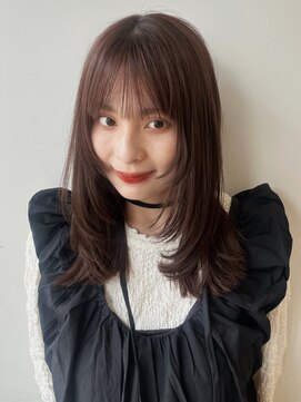 ラフ フロム ガーデン(Laf from GARDEN) ミディアム/レイヤーカット/顔周りカット/透明感カラー