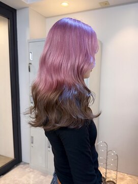 フラム 渋谷(flamme) ◯ピンクとブラウンのグラデーションカラー