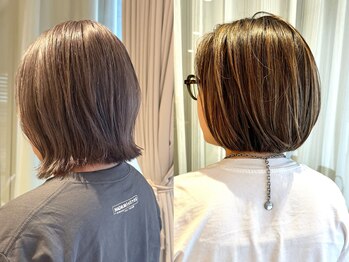 アミリアバイザザ(amiliea by ZA/ZA)の写真/白髪ぼかしハイライトで髪馴染む!伸びてもキレイな大人女性のツヤ髪へ♪