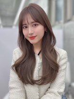 リアンバイアリュール(Lian by Allure) ベージュブラウンレイヤーカット韓国巻き