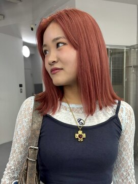 カシェル(cashel) ブリーチカラー ピンクオレンジ