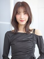 アッシュ 二俣川北口店(Ash)&nbsp;顔まわり小顔カット×外ハネミディアムレイヤー