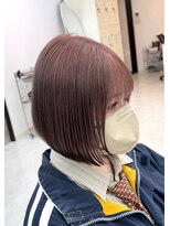 グラム 安城桜井店(gram) 前下がりボブ_ショート_ピンクベージュ_R81025