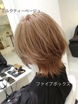 ファイブボックスヘアー 広島(five vox hair)&nbsp;ミルクティーベージュ