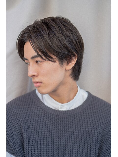 センター分け/ハンサムショート/MEN'S HAIR