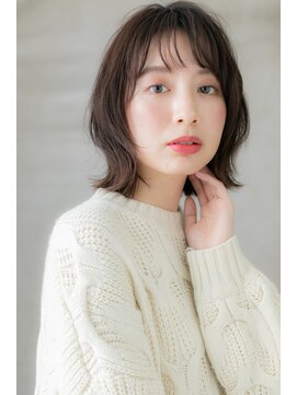 モッズヘア 越谷(mod's hair) アッシュブラックシースルーバングくびれヘアY越谷20代30代40代