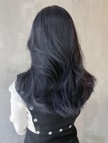 アルバム 池袋(ALBUM) ブルーラベンダー_フェミニンロングダークアッシュ__ba380351