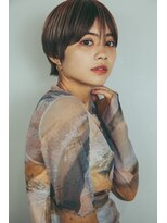 クラン(clan)&nbsp;外ハネボブセクションカラーグラデーションカラーペールベージュ