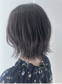 【インナー】レイヤーボブ×グレーブラウン×シルバー