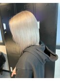 【旭川美容室】スモーキーホワイト