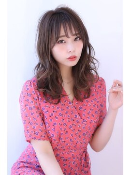 オーロ 西宮店(ORO) ブラウン　ウェーブ　ミディアム