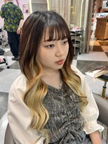 ガルボヘアー 名古屋栄店(garbo hair)&nbsp;#アンブレラカラー#ハイトーン#プルエクステ#10代#20代#名古屋