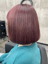 スターズ 川越店(STARS)&nbsp;ピンクブラウン　Wカラー　タンバルモリ　ショートボブ