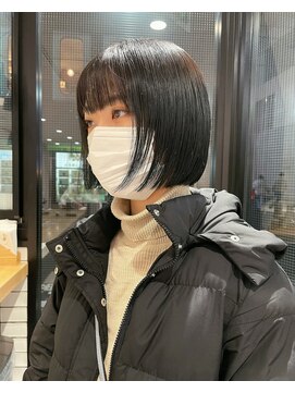 パーク(PAAQ) 【haru】ブルーブラック×ミニボブ