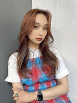 オリジンアド(ORIGIN+)&nbsp;前髪/顔まわり/レイヤーカット/orange beige