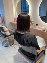 キャンバス バイ ネオリーブ 横浜西口(Canvas by neo.)&nbsp;地毛風ストレート 切りっぱなしボブ 酸性ストレート