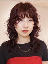 ボコカ(bococa)&nbsp;【macana指名】ボルドーカラー レイヤーパーマ