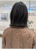 ナチュラルボブ/アッシュブラウン/ぱっつんボブ/20代30代に人気