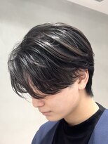 フィフスパーク(fifth PARK) 渋谷メンズパーマセンターパートウルフカットミディアムパーマ