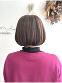 透明感がキレイ♪明るめ白髪染め
