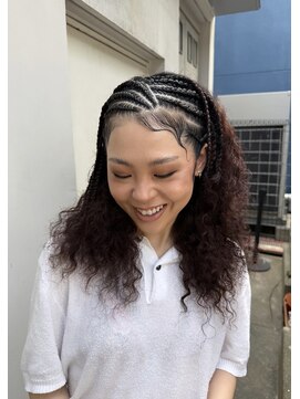 リッチ(RITZY) 【RITZY】half cornrow