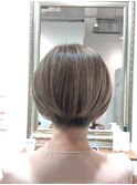 40代50代60代/ハイトーンショート/白髪ぼかしハイライト