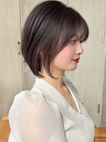 アフロート ルヴア(AFLOAT RUVUA) みね.長めな似合わせショートボブ!30代40代50代新宿丸顔面長