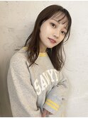 ナチュラルボブ×大人ミディアム×切りっぱなし 20代30代40代