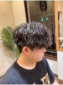 メッシュ&パーマ