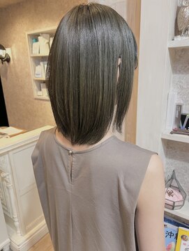 キャアリー(Caary) 福山美容室caary オリーブグレージュ透明感イルミナカラー20代