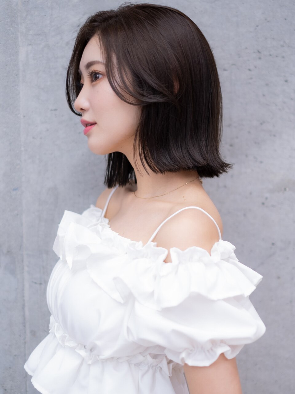 【透明感♪ちゅるん髪に】カット+フルカラー+4step高保湿トリートメント