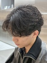 フィフス(fifth) 原宿シャドウパーマルーズパーマメンズカットセンターパート眉毛