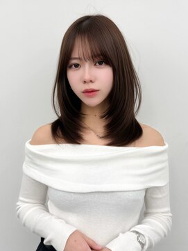 アマトウキョウスマートサロン(AMA TOKYO×Smart Salon) くびれレイヤー/顔まわりカット/レイヤーカット/小顔ヘア