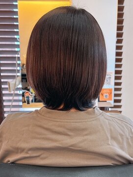 【78.カラー×髪質改善】縮毛矯正・白髪染め・ショートカット♪