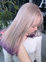 イエナ 渋谷(IENA)&nbsp;ルーツカラーエンドカラー金髪ケアブリーチオリーブグレー